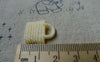 Accessories - 10 Pcs Of Resin Light Yellow Basketweave Handbag Cameo Size 16x18mm A5693