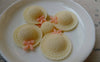 Accessories - 10 Pcs Of Resin Light Yellow Bow Summer Hat Cameo Size 26x29mm A5616