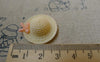 Accessories - 10 Pcs Of Resin Light Yellow Bow Summer Hat Cameo Size 26x29mm A5616