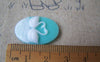 Accessories - 10 Pcs Of Resin Oval White Swan On Blue Cameo 18x25mm A4661