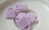 Accessories - 10 Pcs Of Resin Purple Basketweave Handbag Cameo Size 16x18mm A5695