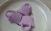 Accessories - 10 Pcs Of Resin Purple Basketweave Handbag Cameo Size 23x26mm A5696
