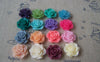 Accessories - 10 Pcs Of Resin Round Flower Cameo 21mm Mixed Color A4711