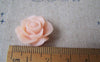 Accessories - 10 Pcs Of Resin Vintage Pink Round Flower Cameo 21mm A4703
