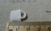 Accessories - 10 Pcs Of Resin White Basketweave Handbag Cameo Size 16x18mm A5692