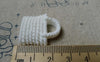 Accessories - 10 Pcs Of Resin White Basketweave Handbag Cameo Size 23x26mm A5697