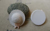 Accessories - 10 Pcs Of Resin White Bow Summer Hat Cameo Size 26x29mm A5615
