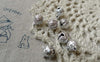 Accessories - 10 Pcs Of Silver Color Star Dust Bells Jingle Bells Charms 8mm A6555