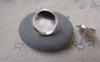 Accessories - 10 Pcs Of Silver Tone Bezel 14mm Ear Stud Earring Posts A7183
