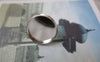 Accessories - 10 Pcs Of Silver Tone Bezel 14mm Ear Stud Earring Posts A7183
