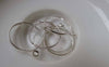 Accessories - 10 Pcs Of Silver Tone Brass Adjustable Single Loop Ring Bases 20mm A7095