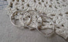 Accessories - 10 Pcs Of Silver Tone Brass Adjustable Single Loop Ring Bases 20mm A7095