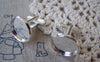 Accessories - 10 Pcs Of Silver Tone Brass Screw Thread Cuff Links Cufflinks With Round Bezel Setting Match 16mm Cameo A3302