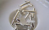 Accessories - 10 Pcs Of Silver Tone Lovely Cuff Links Cufflinks With 8mm Pad Cameo A3753