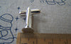 Accessories - 10 Pcs Of Silver Tone Lovely Cuff Links Cufflinks With 8mm Pad Cameo A3753