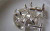 Accessories - 10 Pcs Of Silver Tone Lovely Cuff Links Cufflinks With Round Bezel Setting Match 12mm Cameo A2618