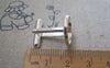 Accessories - 10 Pcs Of Silver Tone Lovely Cuff Links Cufflinks With Round Bezel Setting Match 14mm Cameo A2175