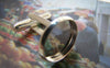 Accessories - 10 Pcs Of Silver Tone Lovely Cuff Links Cufflinks With Round Bezel Setting Match 14mm Cameo A2175