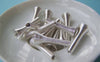 Accessories - 10 Pcs Of Silver Tone Spring Wire Coil Bead Caps 10x25mm
