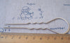 Accessories - 10 Pcs Of Silvery Gray Nickel Tone Hairpin Hair Clips 30x105mm A4164