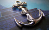 Accessories - 10 Pcs Of Tibetan Silver Antique Silver Anchor Charms 24x32mm A1275