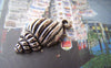 Accessories - 10 Pcs Of Tibetan Silver Antique Silver Conch Sea Snail Charms 13x21mm A1219