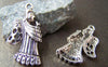 Accessories - 10 Pcs Of Tibetan Silver Antique Silver Fairy Pendants Charms 29mm A3045
