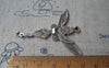 Accessories - 10 Pcs Of Tibetan Silver Antique Silver Fairy Pendants Charms 46x52mm A4450