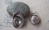 Accessories - 10 Pcs Of Tibetan Silver Antique Silver Filigree Twisted Pendant Charms 18x29mm A4472