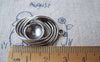 Accessories - 10 Pcs Of Tibetan Silver Antique Silver Filigree Twisted Pendant Charms 18x29mm A4472
