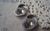 Accessories - 10 Pcs Of Tibetan Silver Antique Silver Filigree Twisted Pendant Charms 18x29mm A4472