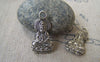 Accessories - 10 Pcs Of Tibetan Silver Antique Silver Goddess Of Mercy Guanyin Buddha Charms 14x26mm Double Sided A2685