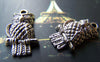 Accessories - 10 Pcs Of Tibetan Silver Antique Silver Lovely Owl Charms 12.5x21.5mm A1856