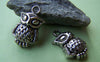 Accessories - 10 Pcs Of Tibetan Silver Antique Silver Lovely Owl Charms 13x16mm A1837