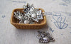 Accessories - 10 Pcs Of Tibetan Silver Antique Silver Lovely Owl Charms Double Sided 17x20mm A1850