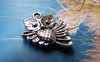 Accessories - 10 Pcs Of Tibetan Silver Antique Silver Lovely Owl Charms Double Sided 17x20mm A1850