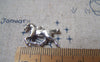 Accessories - 10 Pcs Of Tibetan Silver Antique Silver Running Horse Charms 15x20mm A4759