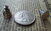 Accessories - 10 Pcs Of Tibetan Silver Antique Silver Thatched Cottage Beads Charms 11x15mm A1115