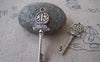 Accessories - 10 Pcs Of Tibetan Silver Key Charms 13x43mm Double Sided A4333