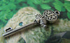 Accessories - 10 Pcs Of Tibetan Silver Key Charms 13x43mm Double Sided A4333