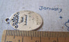Accessories - 10 Pcs Of Tibetan Silver Lovely Oval Charms 16x25mm A2274