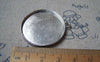 Accessories - 10 Pcs Of Tibetan Silver Round Cameo Life Tree Base Settings Match 30mm Cab A4770