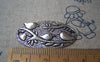 Accessories - 10 Pcs Of Tibetan Silver Three Birds Oval Connector Charms 20x37mm A4425