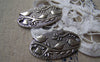 Accessories - 10 Pcs Of Tibetan Silver Three Birds Oval Connector Charms 20x37mm A4425
