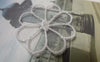 Accessories - 10 Pcs Of White Filigree Crochet FLower Polyester Lace Doily 30mm A6425