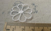 Accessories - 10 Pcs Of White Filigree Crochet FLower Polyester Lace Doily 30mm A6425