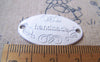 Accessories - 10 Pcs Of White Spray Paint Color Oval Handmade Connector Charms 19x32mm A999