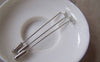 Accessories - 10 Pcs Platinum Plated Brass Stick Pin Clutch Lapel Pin 4x60mm With 5mm Pad A4653
