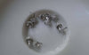 Accessories - 10 Pcs Platinum Tone Brass Bead Cap With Peg For Half Drilled Pearls Beads A7710