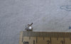 Accessories - 10 Pcs Platinum Tone Brass Bead Cap With Peg For Half Drilled Pearls Beads A7710